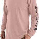 Carhartt Men's Loose Fit Heavyweight Long Logo Sleeve Graphic T-Shirt